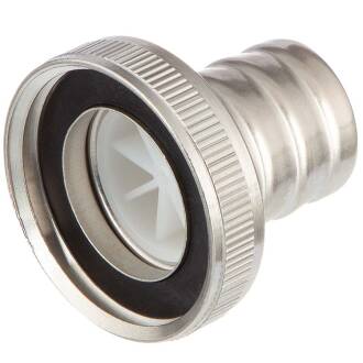 Edelstahl Hahnanschluss Innengewinde x Tülle 1"