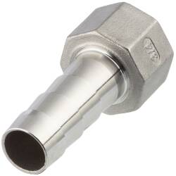 Edelstahl V4A Schlaucht&uuml;lle Innengewinde 1/2&quot; x 13mm
