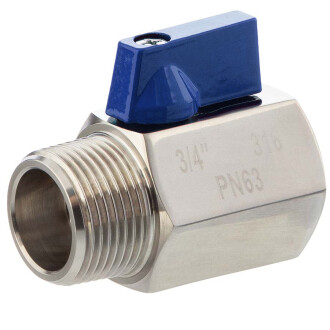 A4 ss mini ball valve with female/male thread