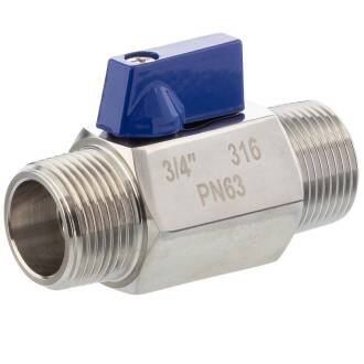 A4 ss male threaded mini ball valve