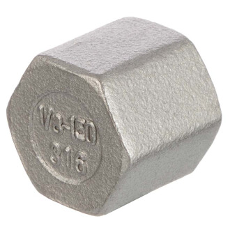 A4 ss female threaded hexagonal end cap