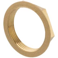 Brass lock nut with flange