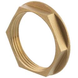 Messing Kontermutter mit Flansch 1 1/2&quot;