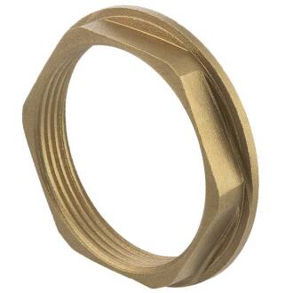 Messing Kontermutter mit Flansch 2"