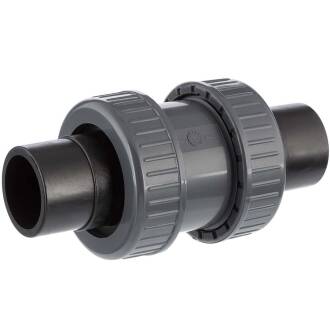 PVC-U non-return valve 2-fold PE100 socket