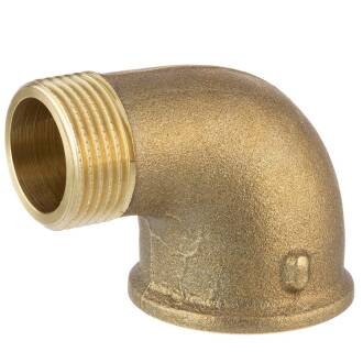 Brass male/female threaded elbow 90°