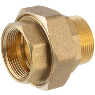 Brass female threaded union - conical sealing