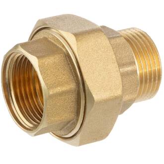 Brass female threaded union - conical sealing