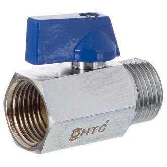 Mini valvola a sfera femmina/maschio in ottone