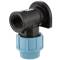 Compression fitting with flange x reinforced female thread, DVGW