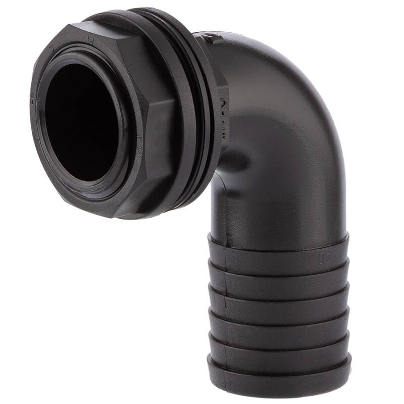 Watris Veiyi Schlauchverbinder 10mm – 90° Winkel Schlauchtülle Aus PE, Für Aquarium, Wasser, Heizöl, Inertgas, 10 Stück