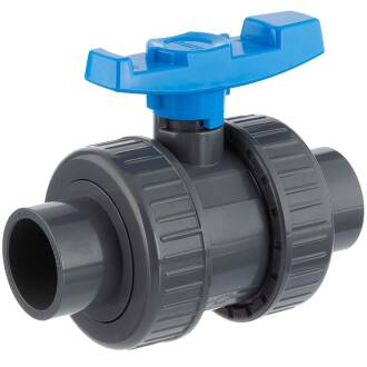 PVC-U ball valve HDPE male/female socket