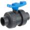 U-PVC and HDPE 2 way solvent ball valve with nuts