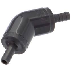 U-PVC elbow 45&deg; with hose tail