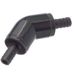 Portagomma curvo doppio 45&deg;, in PVC-U