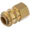 Brass quick release DN 7.2 coupling x internal thread