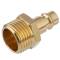 Brass quick release DN 7.2 plug nipple x external thread