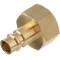 Brass quick release DN 7.2 plug nipple x internal thread