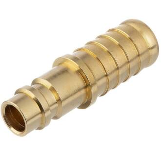 Brass quick release DN 7.2 plug nipple x hose nozzle