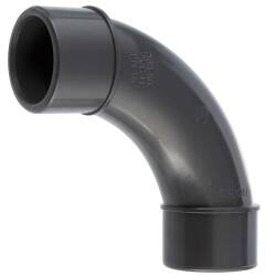 PVC-U Bogen 90&deg; Spritzguss PN 16, 2fach Klebemuffe 63/50mm, St&uuml;ck