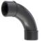 PVC-U Bogen 90° Spritzguss PN 16, 2fach Klebemuffe 63/50mm, Stück