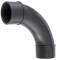 PVC-U Bogen 90° Spritzguss PN 16, 2fach Klebemuffe 75/63mm, Stück