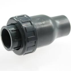 U-PVC solvent check valve with 1 nut