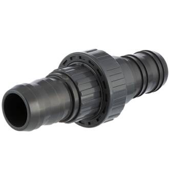 U-PVC solvent union, double hose nozzle