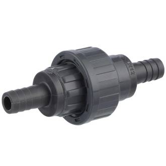 U-PVC solvent union, double hose nozzle 12 x 12mm