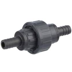 U-PVC solvent union, double hose nozzle 12 x 12mm