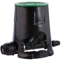 Connection set - PE / Drip irrigation pipe 32mm Entry with filter 2,8bar and valve box