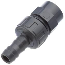 U-PVC female threaded union with hose tail 3/4" x 20mm