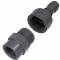 U-PVC female threaded union with hose tail 3/4" x 20mm