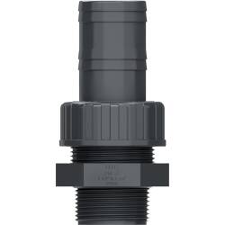 U-PVC male threaded union with hose nozzle 3/4" x 20mm