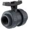 U-PVC and PTFE 2 way solvent ball valve with nuts