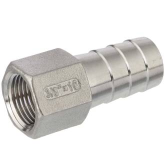Edelstahl V4A Schlauchtülle Innengewinde 3/8" x 16mm