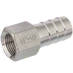 Edelstahl V4A Schlaucht&uuml;lle Innengewinde 3/8&quot; x 16mm