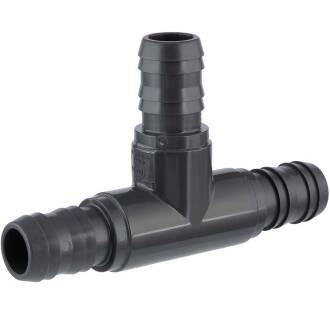 PVC-U T-piece 90°, triple hose nozzle