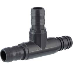 PVC-U T-piece 90&deg;, triple hose nozzle