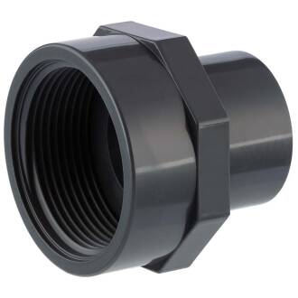 Adattatore in PVC-U a incollare maschio/femmina, con filetto femmina