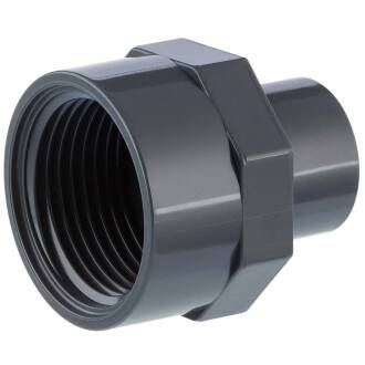 PVC-U Übergangsmuffe, Klebestutzen/-muffe x Innengewinde 25/20mm x 1"