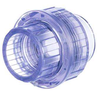PVC-U Verschraubung Transparent, 2fach Klebemuffe 32mm