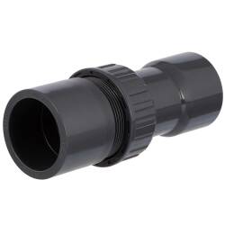 PVC-U 3/3 Verschraubung, flachdichtend 2fach Klebemuffe