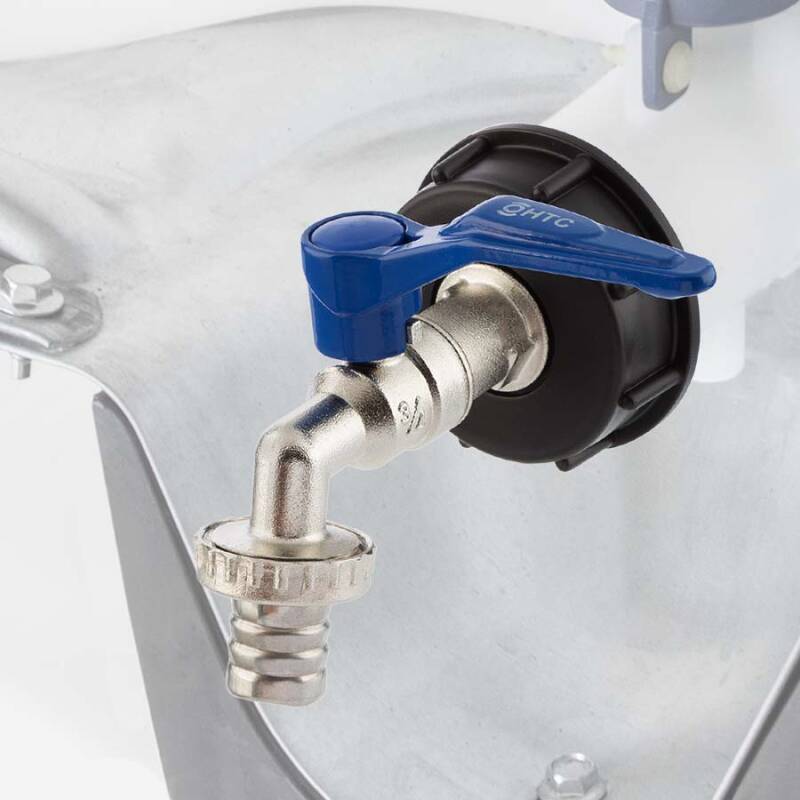IBC Wasserhahn Set Mit 3/4" Anschluss - Perfekt Für Regenfässer & Wassertanks