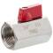 Mini valvola a sfera filetto femmina, acciaio inox AISI 316