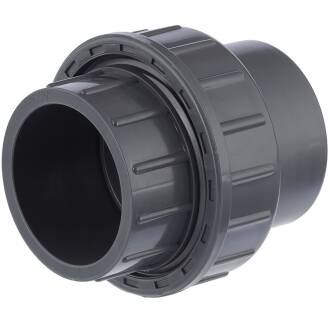 PVC-U Union, 2x Female Socket 75mm, 3 1/2"