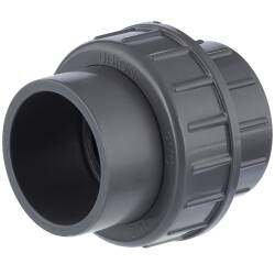 PVC-U Union, 2x Female Socket 75mm, 3 1/2"