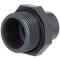 U-PVC male/female solvent adapter, male thread with O-ring