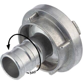 Storz Kupplung Aluminium mit Schlauchtülle 52 C x Tülle 50mm