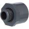 U-PVC male/female solvent adapter, male thread with O-ring